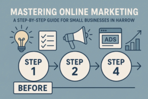 Professional header image for step-by-step guide: Mastering Online Marketing