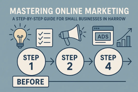 Read more about the article Mastering Online Marketing: A Step-by-Step Guide for Small Businesses in Harrow